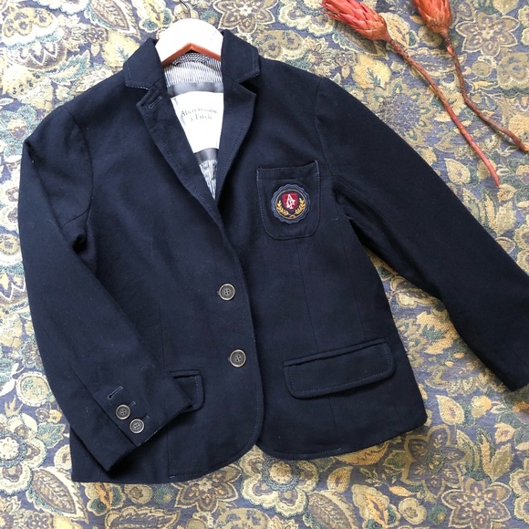 Abercrombie & Fitch Preppy Navy Wool Blazer - Picture 4 of 8